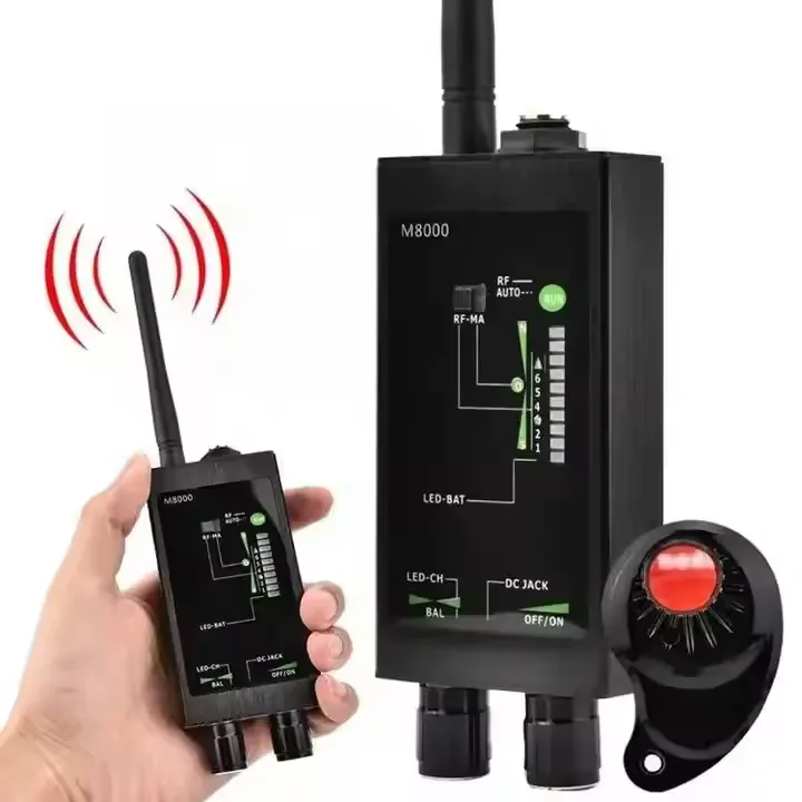 Détecteur de Signaux RF M8000 – Détecteur Anti-Espion, GPS, Caméras et Microphones Cachés